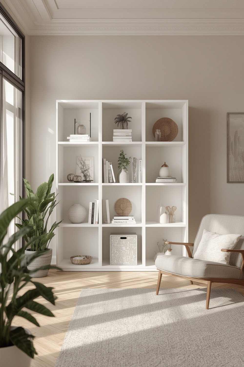 bookshelf white product view