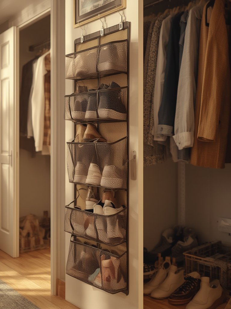 shoe organizer in action