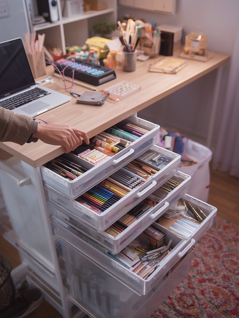 storage cart in action