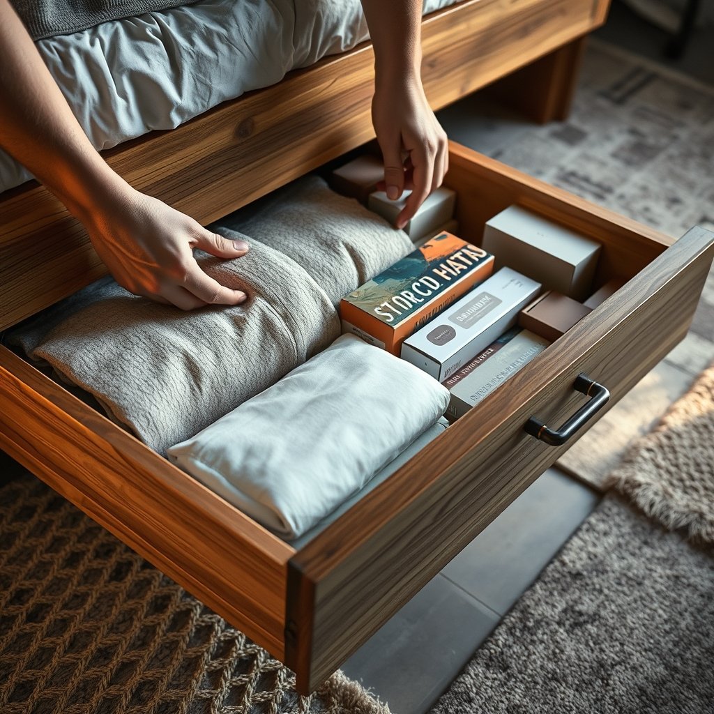 best bed frame with storage - Illustration 2