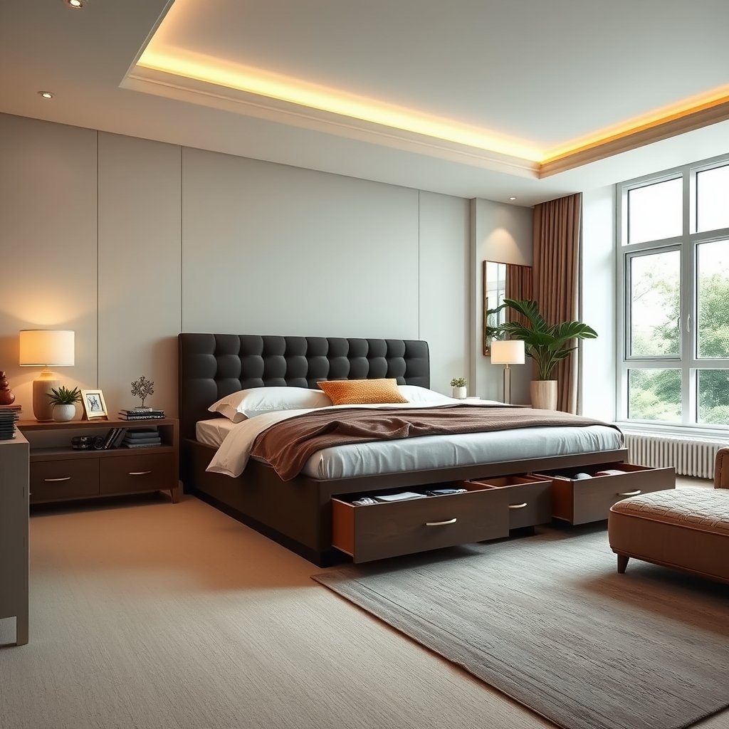 best bed frame with storage - Illustration 3