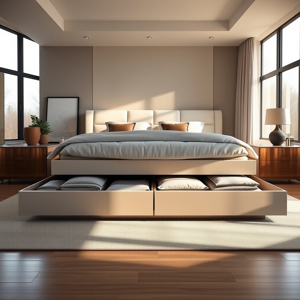 best bed frame with storage - Illustration 1